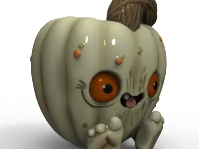 pumpkin pot - STL for 3D printing 3D print model