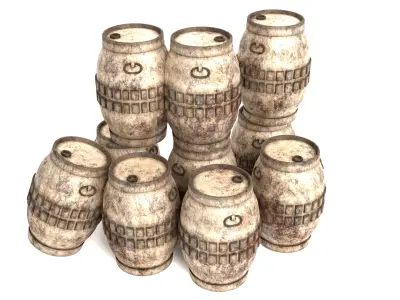Tantooine Small Barrels  1-6 scale Free 3D print model
