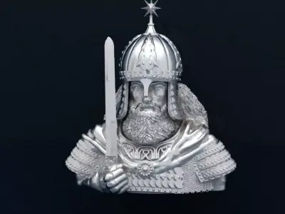 Babak The Conqueror Sculpture 3D print model