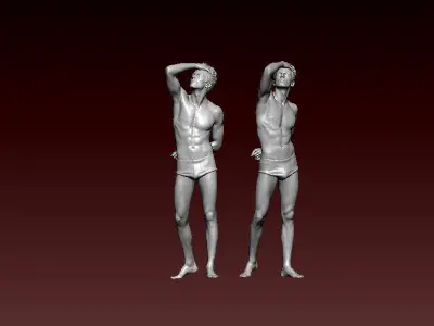  Muscular man - statue - 3D print 3D print model