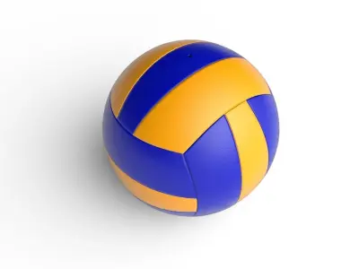 Voleyball Ball M01C Low-poly 3D model
