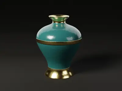 Decorative Vases Low-poly 3D model