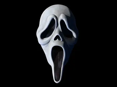 Scream Mask high model PBR materail 3D model