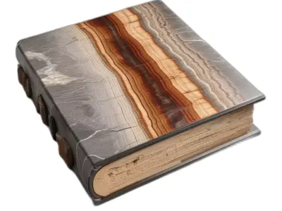 Ancient Stone Grimoire Book Low-poly 3D model