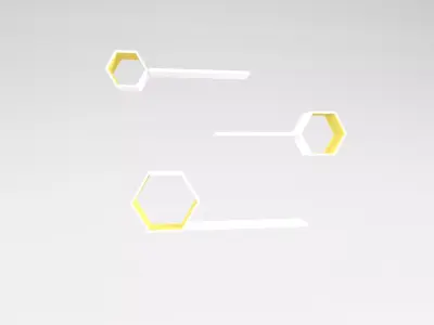 Wall Rack v1 011 Low-poly 3D model