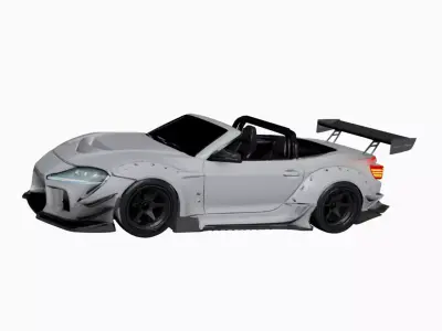Drift-Inspired Lightweight Sports Car Urban Tuner Design 05 3D model