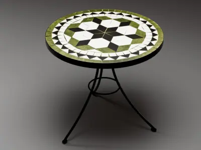 Italian Style 3D Model Collection Table  Chairs  Moka Pot   Free 3D model