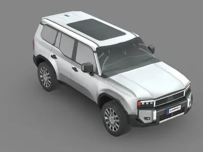 Toyota Land Cruiser 250 Prado 2024 Low-poly 3D model