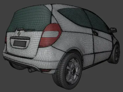 Mercedes-Benz W169 3 Door 3D Model 3D model