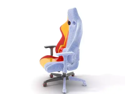 Vivid Racing Chair model pack Low-poly 3D model