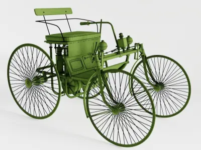 Daimler Stahlradwagen 3D model