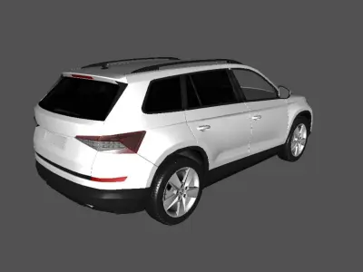Skoda Kodiaq Low-poly 3D model