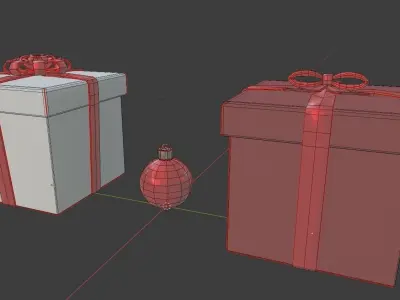 Gift Box Low-poly 3D model