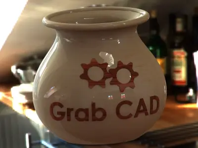 CAD Pot Free 3D model