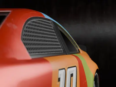 Nascar - Racing car Low-poly 3D model