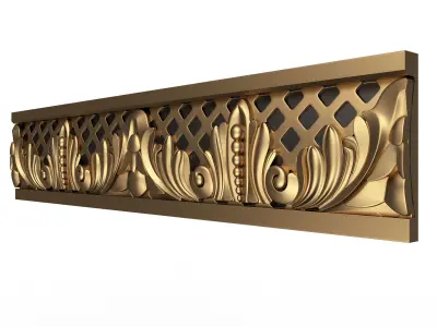 Cornice Decoration Molding 09 Low-poly 3D model