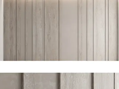 Decorative wall panel set 5 3D model