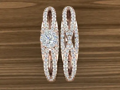 Diamond Jewelry Ring 3D print model