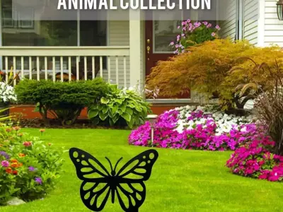 Wonderful Artificial Butterfly Home and Garden And Lawn Decor 3D model purchase