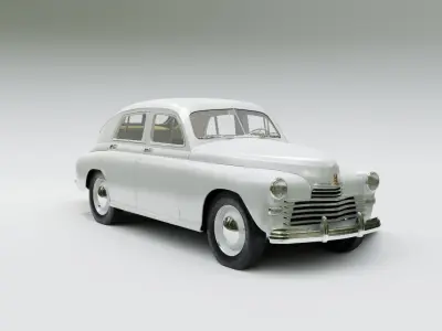 Gaz M20 Pobeda  Warszawa M20 3D model