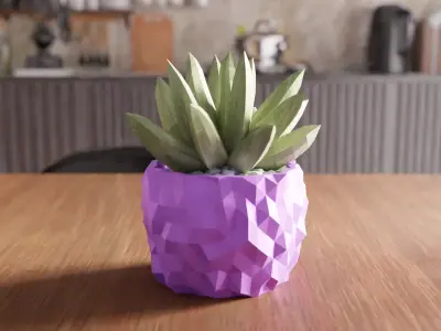 Asteroid Desk Planter - 039 3D print model