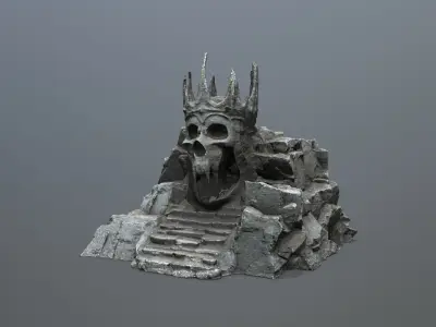 skull cave Low-poly 3D model buy