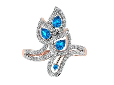 Royal Elegance Diamond Ring Collection Luxurious 3DM  STL Pack 3D print model