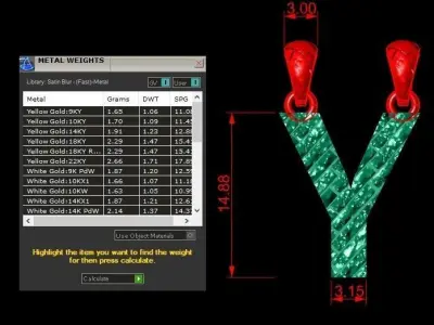 Y Letter Alphabet Tiles Texture Pendant 3D Print Model 3D print model