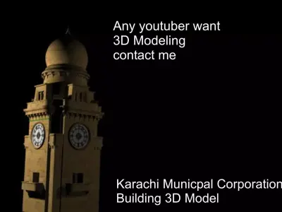 Karachi Munipal Corporation Building Model 3D model