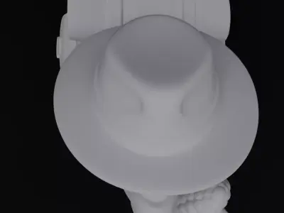 Turkey the Traveler Cute Thanksgiving day figurine for 3D print 3D print model