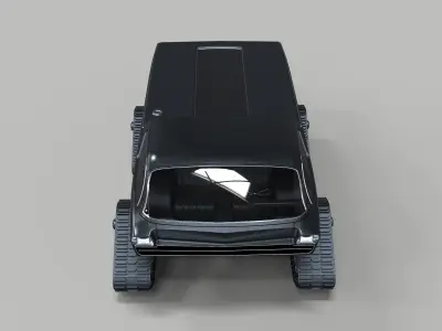 Dodge Deora with Mattracks Suspension tracks 3D model