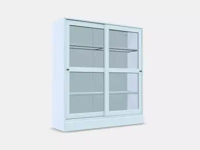 HAVSTA display cabinet with plinth Low-poly 3D model