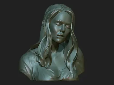 Female Bust Statue 220922 3D print model