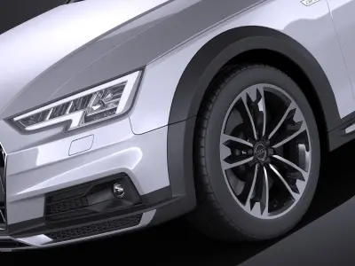 Audi A4 Allroad Quattro 2017 VRAY 3D model