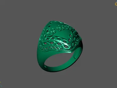 Plain Ring Women Ready STL 3DM Models Womens Rings 3D models 3D print model 76