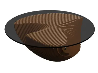 Parametric coffee table 08 3D model