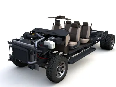 F250 XL Super Duty 2009 3D model