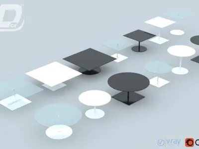 Belen Table Set 3D model