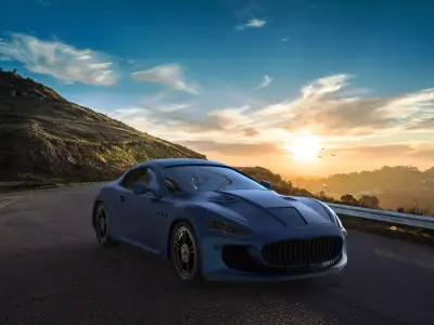 Car Model maserati granturismo 3D model