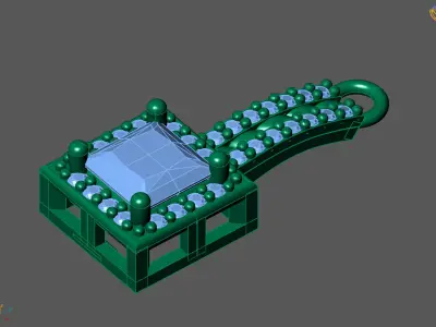 Women Pendants 3DM STL Pendant Renders Details 3D print model 3D print model