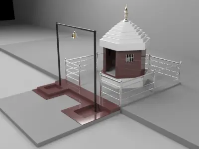 Temple hindu 3D model