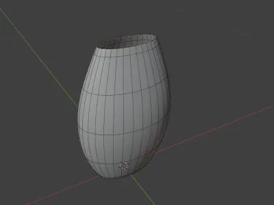 Decorative Flat Pot 3D Model 3D model