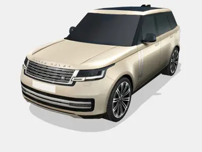 Land Rover Range Rover 2022 Low-poly 3D model