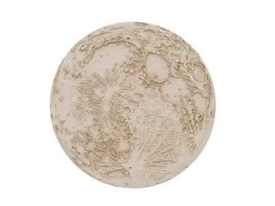  Decorative Moon 01 3D model