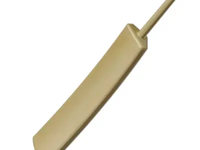 Wooden Cricket Bat Toy 3D model