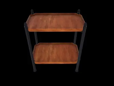 Tray Side Table Low-poly 3D model