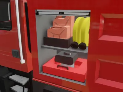 MAN TGA Firetruck 3D model