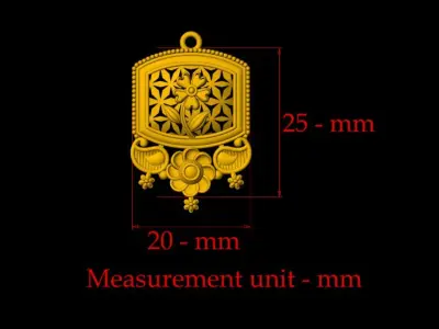 Designer Matt Pendant - 0100 3D print model