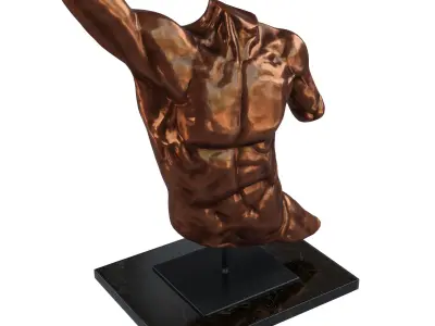 Laocoon Torso bronze 3D model