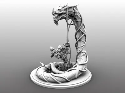 Guardian Forest Serpent  3D print model